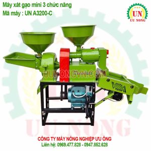 máy xát gạo mini gia đình 3 chức năng nghiền dao