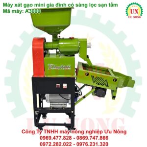 máy xát gạo lọc sạn mini a3000