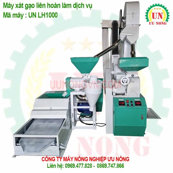 máy xát gạo liên hoàn lh1000 công ty ưu nông