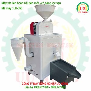 Máy xát gạo liên hoàn có lọc sạn lh300