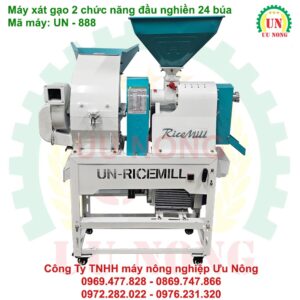 máy xát gạo 2 chức năng đầu nghiền24 búa phiên bản đặc biệt