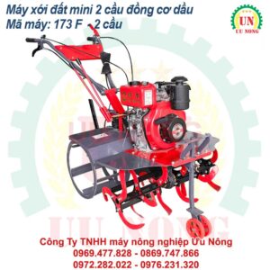 Máy cày mini 2 cầu | máy xới đất mini 2 cầu chạy dầu 173F