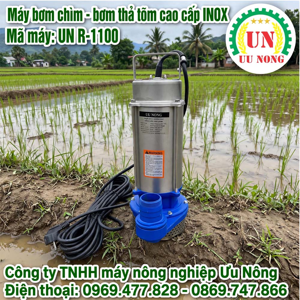 MÁY BƠM CHÌM – BƠM THẢ TÕM INOX R-1100