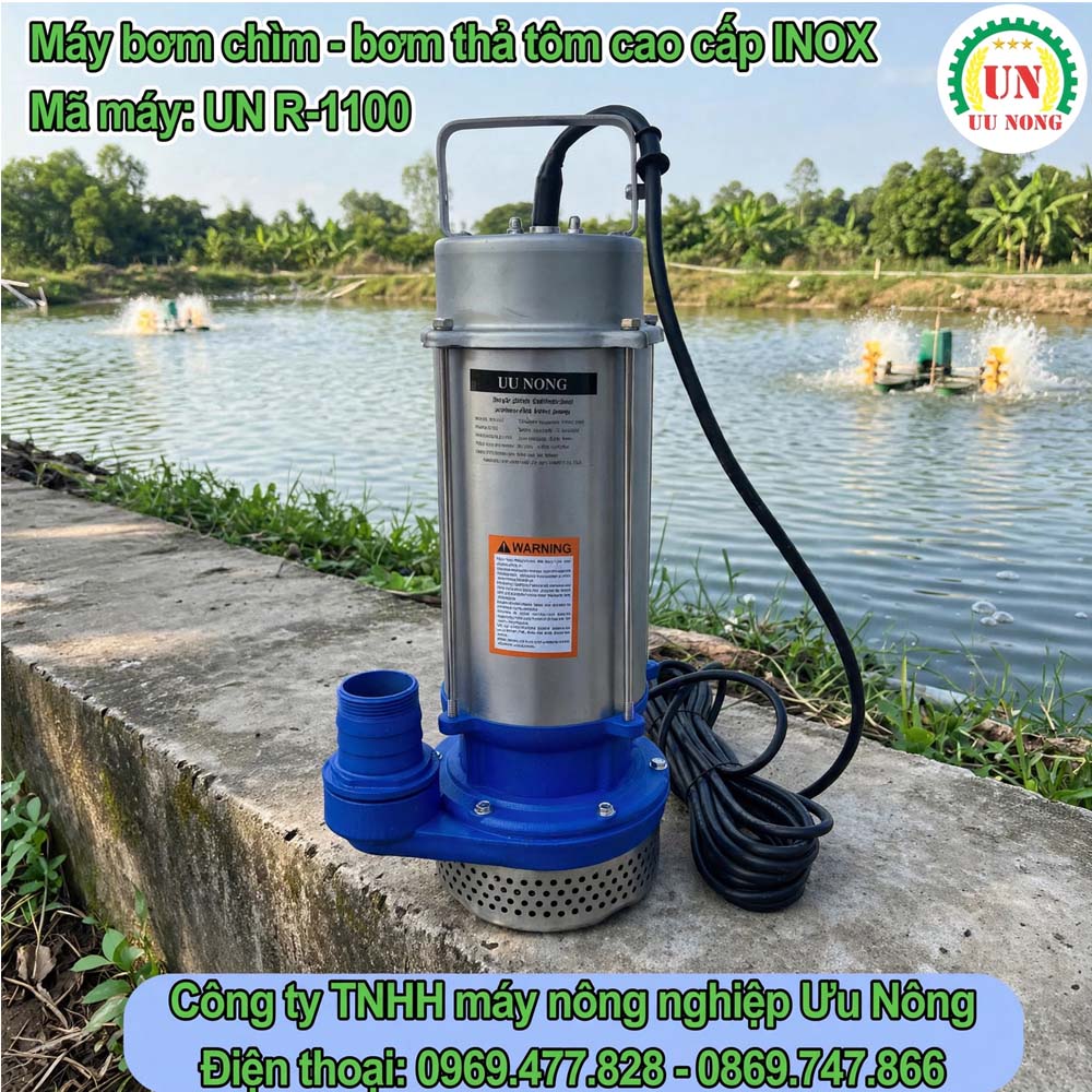 MÁY BƠM CHÌM – BƠM THẢ TÕM INOX R-1100