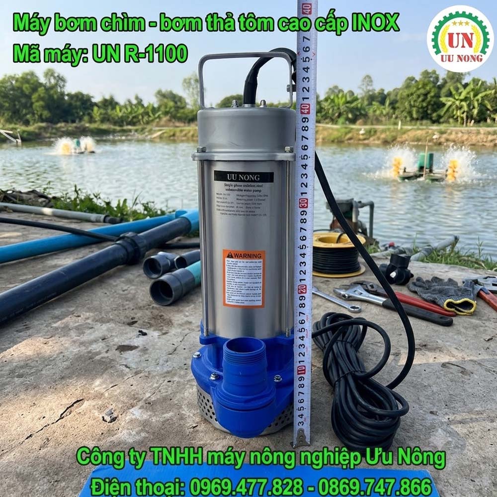 MÁY BƠM CHÌM – BƠM THẢ TÕM INOX R-1100