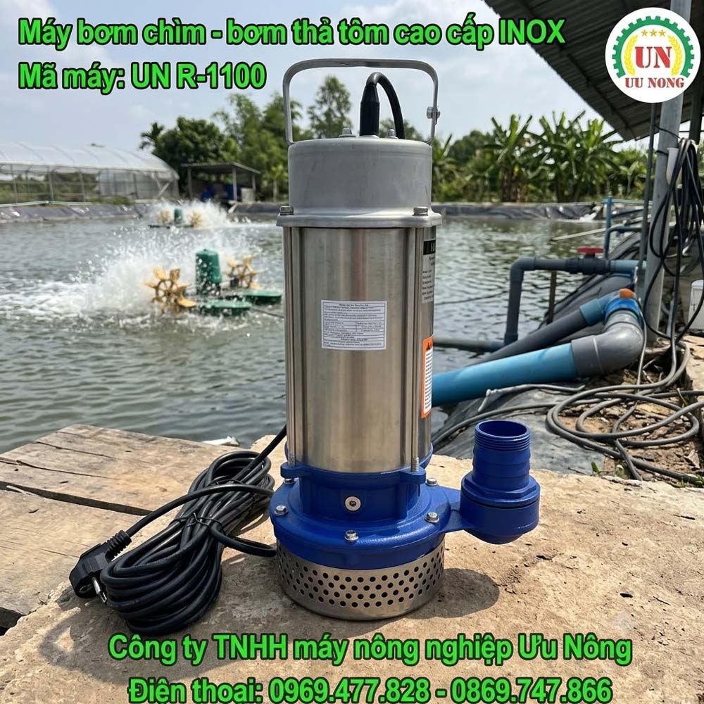 MÁY BƠM CHÌM – BƠM THẢ TÕM INOX R-1100