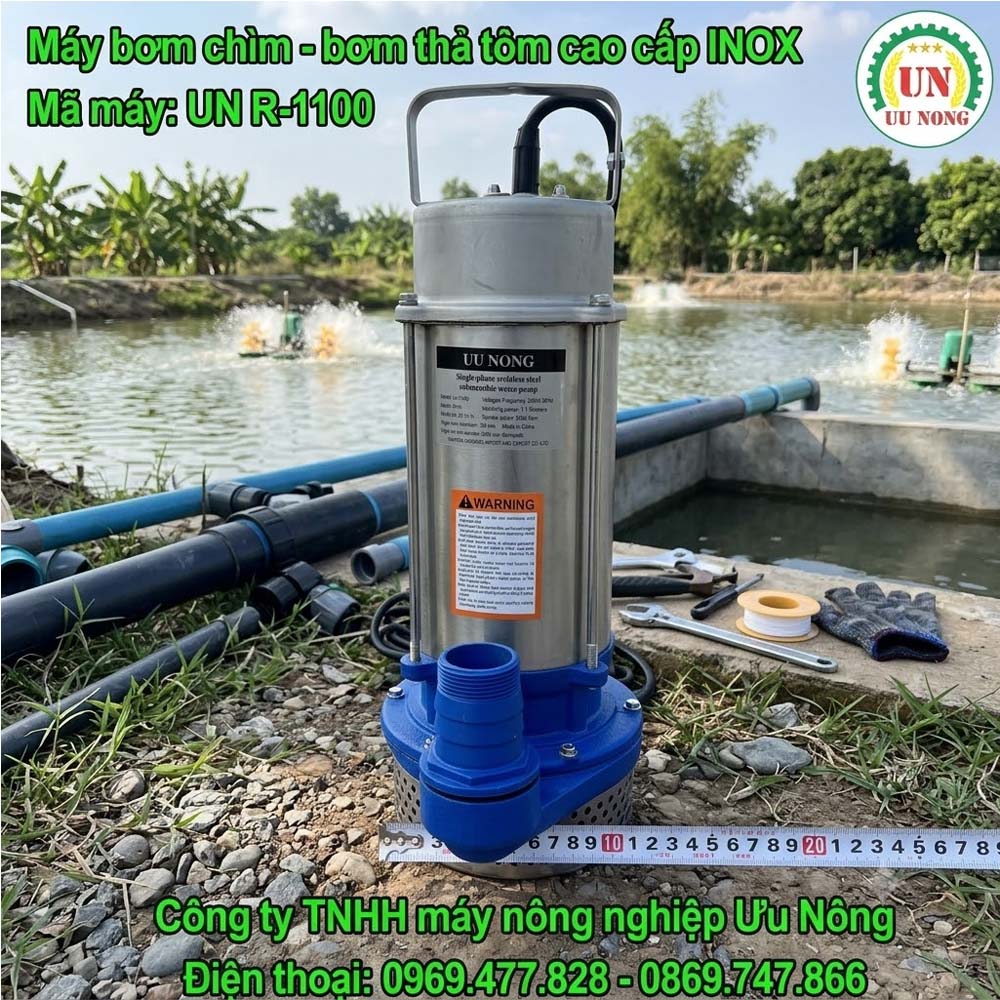 MÁY BƠM CHÌM – BƠM THẢ TÕM INOX R-1100