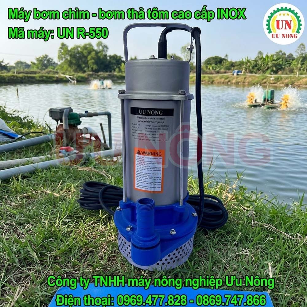 MÁY BƠM CHÌM – BƠM THẢ TÕM INOX R-550