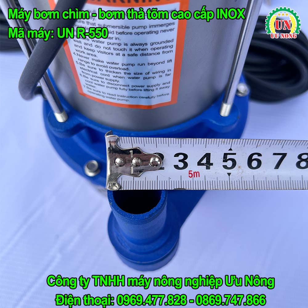 MÁY BƠM CHÌM – BƠM THẢ TÕM INOX R-550