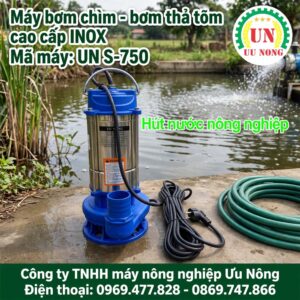 MÁY BƠM CHÌM – BƠM THẢ TÕM INOX S-750