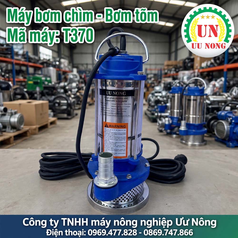 MÁY BƠM CHÌM – BƠM THẢ TÕM INOX CAO CẤP T-370